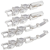 6Pcs Brass Fold Over Clasps ZIRC-BBC0002-70S-1