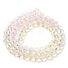 Transparent Painted Glass Beads Strands LS-DGLA-A034-T8mm-A25-5