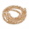 Electroplate Glass Beads Strands EGLA-A034-T1mm-B23-2