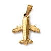 201 Stainless Steel Pendants STAS-P314-19G-01-1