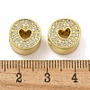 Rack Plating Brass Micro Pave Cubic Zirconia Beads KK-I718-36G-3