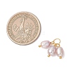 Natural Cultured Freshwater Pearl 3 Rice Charms PALLOY-JF05056-02-2