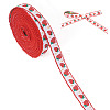10Yards Polyester Strawberry Ribbon OCOR-TA0003-62B-3