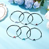 6Pcs Natural Gemstone Round Beads Bracelets for Men Women BJEW-JB11750-1