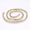 201 Stainless Steel Byzantine Chain Necklaces NJEW-F222-13GP-1