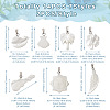 Craftdady 14Pcs 7 Styles Natural Freshwater Shell Pendants SHEL-CD0001-05-3