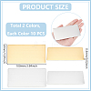 20Pcs 2 Colors Self-adhesive 201 Stainless Steel Type Business Cards AJEW-UN0002-30A-3