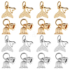 SUPERFINDINGS 16Pcs 4 Styles Rack Plating Brass Pendants KK-CA0002-55-1