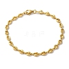 Ion Plating(IP) 304 Stainless Steel Coffee Bean Chain Bracelets for Women or Men X-BJEW-A019-01G-1