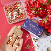 60Pcs 6 Styles Alloy Enamel Pendants ENAM-SC0005-23-3