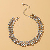 Alloy Crystal Rhinestone Bell Charm Tassel Anklets for Women WG95FC9-02-2