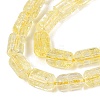 Crackle Transparent Glass Beads Strands GLAA-N068-05A-10-3