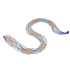 Gradient Color Natural Sunstone & Aquamarine Beads Strands GG-CBA1668-A02-2mm-3