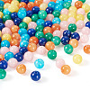 96Pcs 6 Colors Natural Mashan Jade Round Beads G-TA0002-36-3