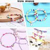 Flat Round Handmade Polymer Clay Beads CLAY-R067-8.0mm-21-5