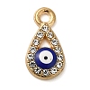 Alloy Enamel Rhinestone Glass Pendants X1-ENAM-U003-02G-09-1