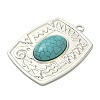Dyed Synthetic Turquoise Big Pendants STAS-G374-05S-14-2