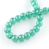Transparent Spray Painted Glass Bead Strands DGLA-R050-6mm-M-3