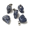 Natural Sodalite Pendants G-Z067-02P-03-2