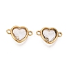 304 Stainless Steel Glass Connector Charms STAS-Q119-02G-2