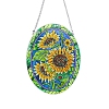 Sunflower DIY Diamond Painting Pendant Decoration Kits PW-WG8D935-01-5