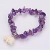 Resin Elephant Charm Bracelets BJEW-JB02911-03-1