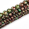 Baking Paint Glass Beads Strands DGLA-N003-6mm-B07-2