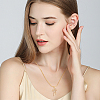 Brass Micro Pave Clear Cubic Zirconia Pendants FIND-BC0013-57A-6