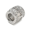 Rack Plating Brass Micro Pave Clear Cubic Zirconia European Beads KK-L215-301P-2