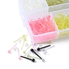 700Pcs Plastic Tiny Ball Stud Earrings with 150Pcs Ear Nuts for Women KY-YW0001-23-3