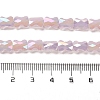 AB Color Plate Glass Beads Strands EGLA-P051-06D-C01-4