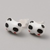 Cute Cartoon Animal Porcelain Stud Earrings EJEW-TAC0001-03A-1