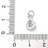 Rack Plating Brass Micro Pave Cubic Zirconia Pendants KK-K392-23P-3