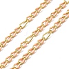 Handmade Brass Enamel Oval Link Chains CHC-L053-08G-10-1