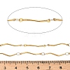 304 Stainless Steel Wavy Bar Link Chains CHS-H116-01F-G-3
