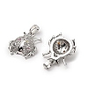 Brass Micro Pave Cubic Zirconia Pendants KK-G533-23P-2