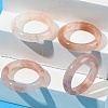 Natural Xinjiang Golden Silk Jade Finger Rings for Women RJEW-G360-01B-3