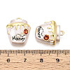 Brass Micro Pave Cubic Zirconia Pendants KK-T073-54-3