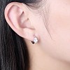 925 Sterling Silver Hoop Earrings EJEW-BB32619-3