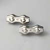 304 Stainless Steel Wire Double 2-post Cable Clamp LS-FIND-WH0110-497-2