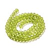 Transparent Baking Paint Glass Beads Strands DGLA-A034-T6mm-D05-2