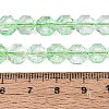 Transparent Crackle Glass Beads Strands GLAA-Q108-03A-07-4