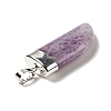 Natural Amethyst Pendants G-P474-04S-06-3