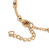 Rosary Bead Bracelets with Cross LS-BJEW-E282-02G-4