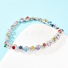 Platinum Tone Brass Micro Pave Cubic Zirconia Tennis Bracelets BJEW-B160-08P-3