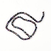 Glass Faceted Beads Strands GLAA-WH0025-62C-01-1