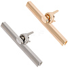 4Pcs 2 Colors Zinc Alloy Twist Bag Lock Purse Catch Clasps PURS-CP0001-04-7