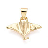 Brass Pendants KK-T080-17G-1