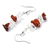 Natural & Synthetic Mixed Stone Chip Dangle Earrings Set for Women EJEW-JE06247-4