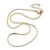 Ion Plating(IP) 304 Stainless Steel Flat Snake Chains Necklaces for Women Men NJEW-U019-02G-4